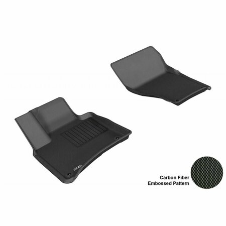 3D MAXPIDER PORSCHE CAYENNE/ VOLKSWAGEN TOUAREG 2011-2014 KAGU BLACK R1 Floor Mat L1PO01011509